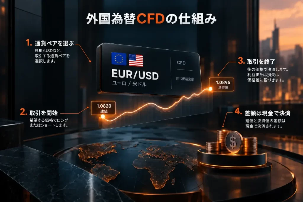 FX・CFDの仕組みと取引の流れ