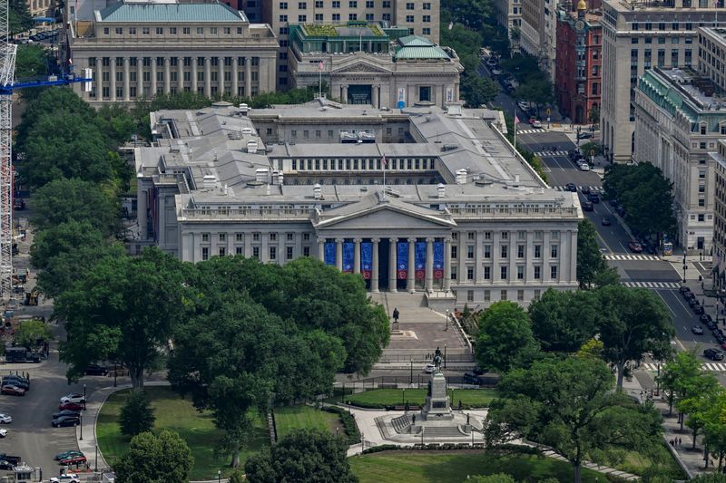 米財務省、利付債の入札規模を当面維持 長期金利上昇懸念を緩和